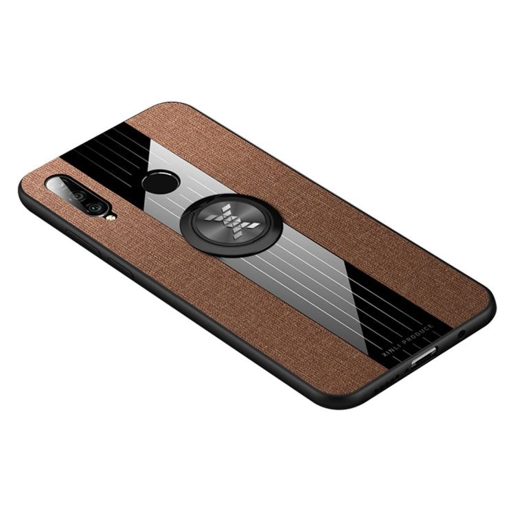 XINLI Stitching Cloth Textue Shockproof TPU Protective Case with Ring Holder, For Huawei P30, For Huawei P30 Lite, For Huawei P30 Pro, For Huawei Mate 20 Pro