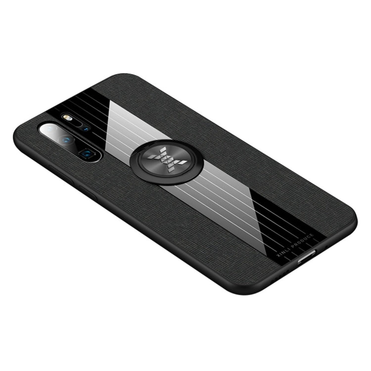 XINLI Stitching Cloth Textue Shockproof TPU Protective Case with Ring Holder, For Huawei P30, For Huawei P30 Lite, For Huawei P30 Pro, For Huawei Mate 20 Pro