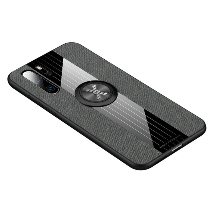 XINLI Stitching Cloth Textue Shockproof TPU Protective Case with Ring Holder, For Huawei P30, For Huawei P30 Lite, For Huawei P30 Pro, For Huawei Mate 20 Pro
