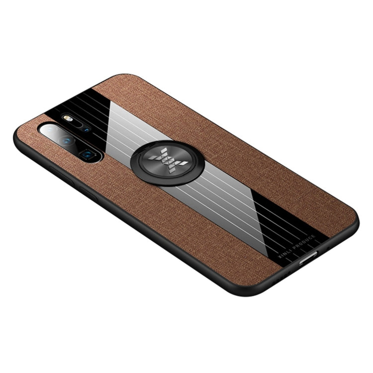 XINLI Stitching Cloth Textue Shockproof TPU Protective Case with Ring Holder, For Huawei P30, For Huawei P30 Lite, For Huawei P30 Pro, For Huawei Mate 20 Pro