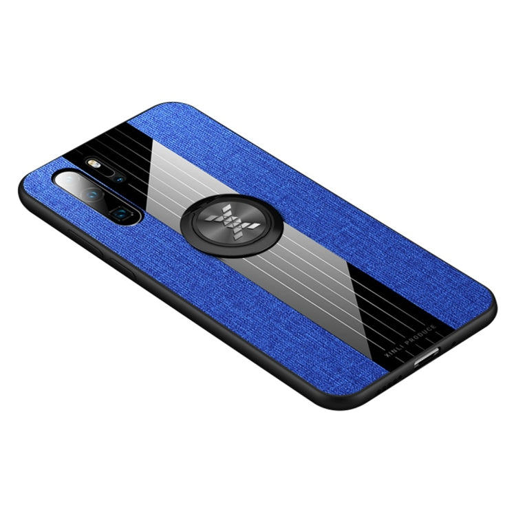 XINLI Stitching Cloth Textue Shockproof TPU Protective Case with Ring Holder, For Huawei P30, For Huawei P30 Lite, For Huawei P30 Pro, For Huawei Mate 20 Pro