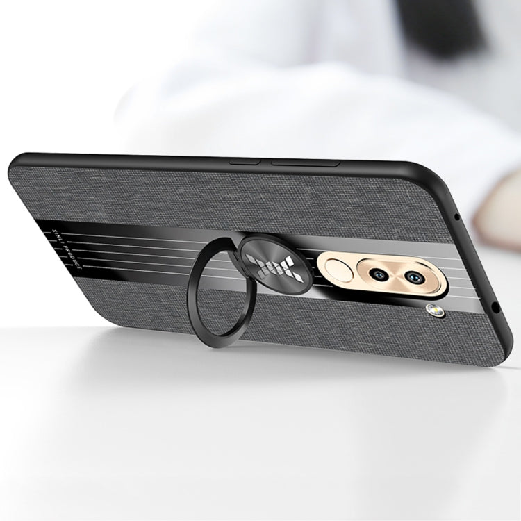 XINLI Stitching Cloth Textue Shockproof TPU Protective Case with Ring Holder, For Huawei Honor 6X, For Huawei Honor 7C / Enjoy 8, For Huawei Honor 10 Lite, For Huawei Honor 20