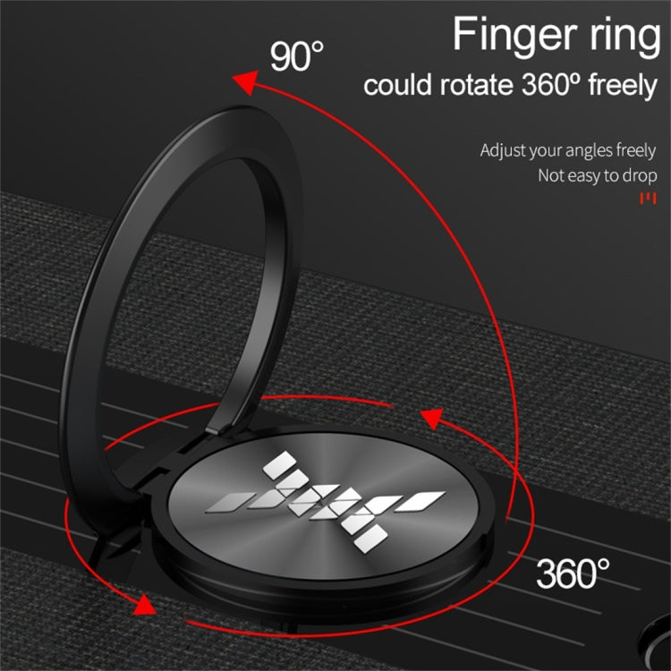 Stitching Cloth Textue Shockproof TPU Protective Case with Ring Holder, For Huawei Honor View 20