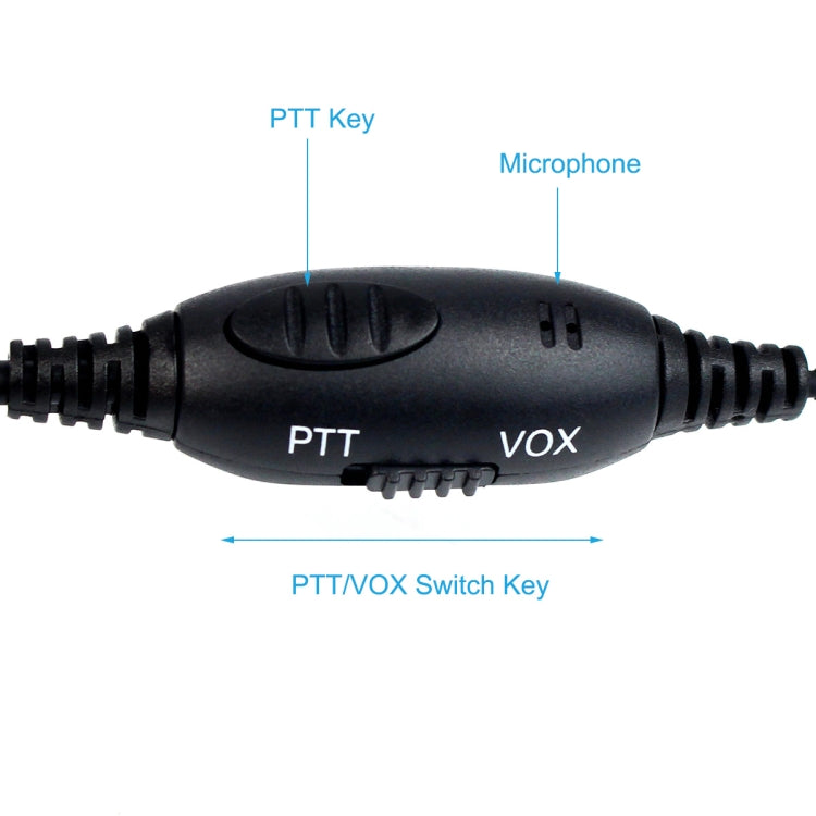 RETEVIS R-114 2 Pin K Head VOX Headset  Earphone Microphone, R-114