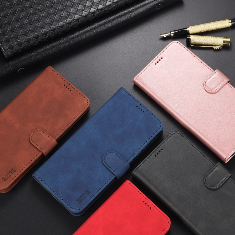 AZNS Skin Feel Calf Texture Horizontal Flip Leather Case with Card Slots & Holder & Wallet, For Samsung Galaxy A02s