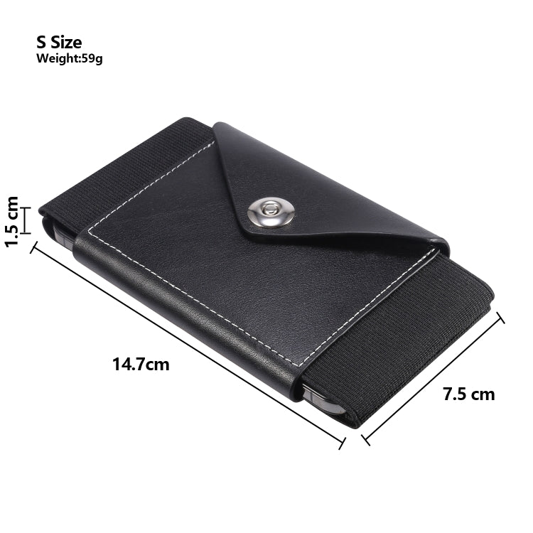 Ultra-thin Elasticity Mobile Phone Leather Case Waist Bag, For 5.8-6.1 inch Phones, Size: S
