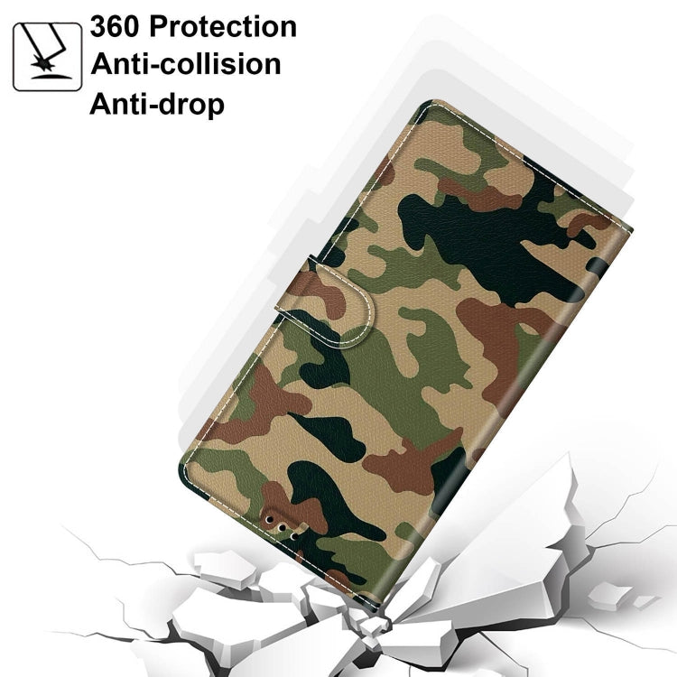 For Huawei P Smart+ 2019 Voltage Colored Drawing Magnetic Clasp Horizontal Flip PU Leather Case with Holder & Card Slots(C12 Green Yellow Camouflage)