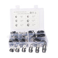 A1196 52 in 1 Car Rubber Cushion Pipe Clamps Stainless Steel Clamps, 52 in 1