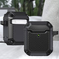 Shield Armor Schutzhülle Wasserdichtes kabelloses Kopfhörer-Schutz-Case für AirPods 1/2 (Schwarz)
