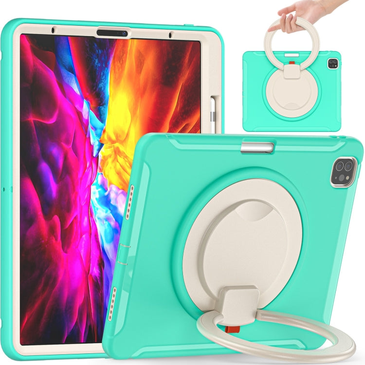 Shockproof TPU + PC Protective Case with 360 Degree Rotation Foldable Handle Grip Holder & Pen Slot, For iPad Pro 12.9 2020 / 2018, For Samsung Galaxy Tab S6 Lite 10.4 inch P610