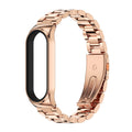 For Xiaomi Mi Band 6 / 5 CS Mijobs CS Metal Three Bead Stainless Steel Watch Band