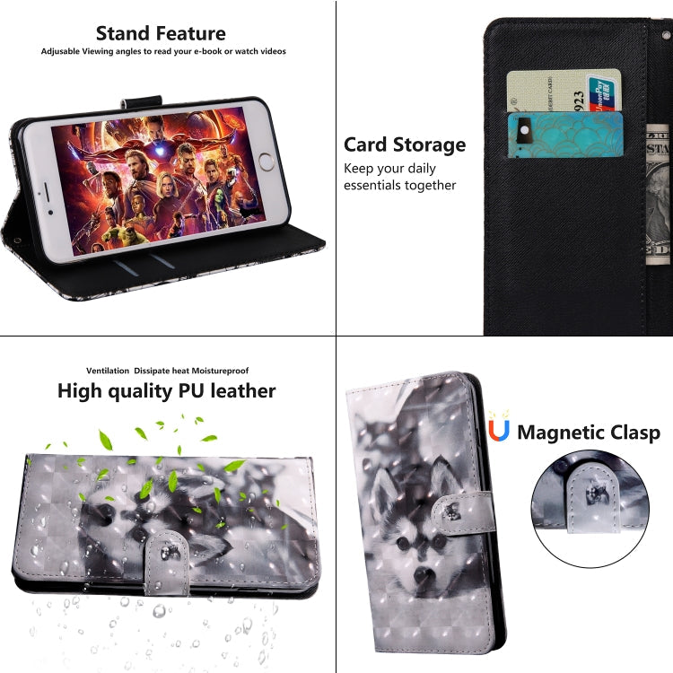 3D Painting Pattern Coloured Drawing Horizontal Flip TPU + PU Leather Case with Holder & Card Slots & Wallet, For Xiaomi Redmi 8A, For Xiaomi Mi 9 Pro