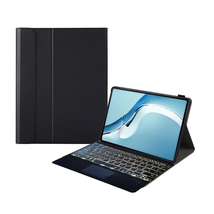 For Huawei MatePad Pro 12.6 2021 Sheep Texture Ultra-thin Backlight Bluetooth Keyboard Horizontal Flip Leather Case with Holder & Touchpad, A126-AS
