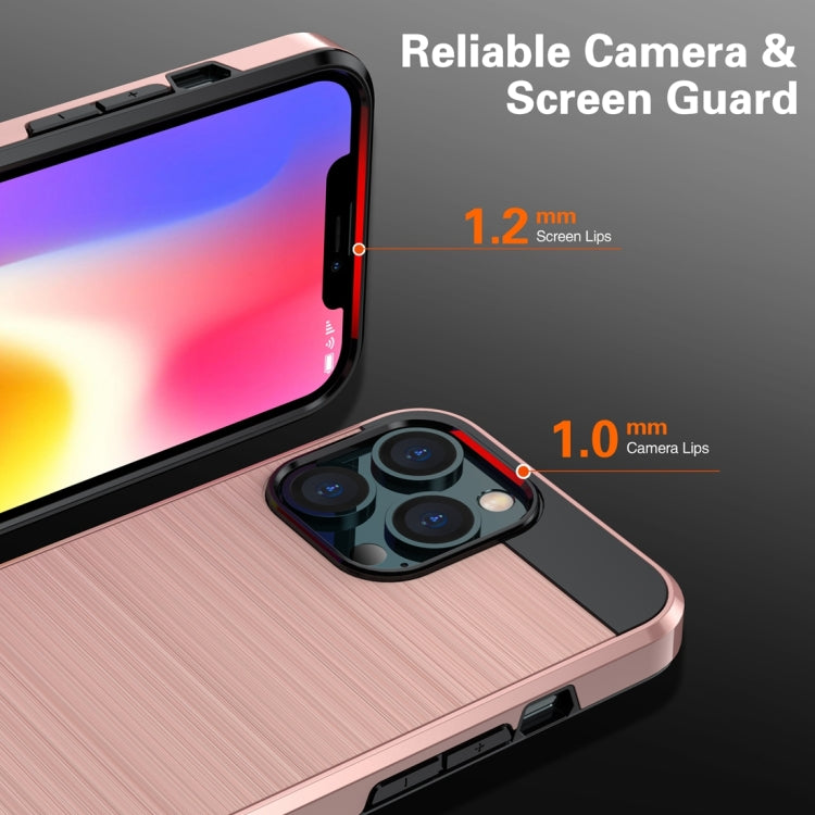 Brushed Texture Carbon Fiber TPU Case, For iPhone 13 mini, For iPhone 13 Pro Max, For iPhone 13 Pro, For iPhone 13
