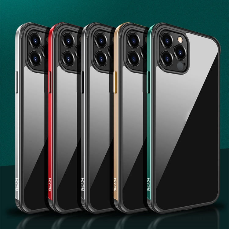 SULADA Shockproof Aviation Aluminum Metal Frame + Nano Glass + TPU Protective Case, For iPhone 11, For iPhone 11 Pro, For iPhone 12 mini, For iPhone 12