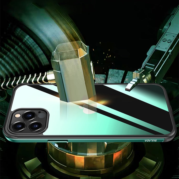 SULADA Shockproof Aviation Aluminum Metal Frame + Nano Glass + TPU Protective Case, For iPhone 11, For iPhone 11 Pro, For iPhone 12 mini, For iPhone 12