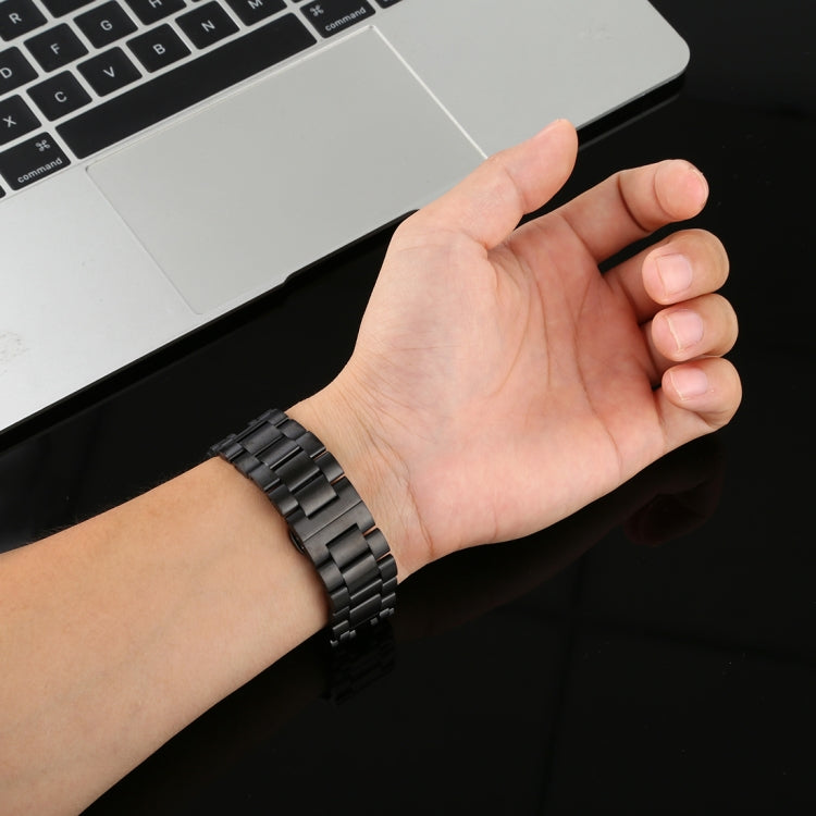 Stainless Steel Watchband, For Apple Watch Series 7 41mm / 6 & SE & 5 & 4 40mm / 3 & 2 & 1 38mm, For Apple Watch Series 7 45mm / 6 & SE & 5 & 4 44mm / 3 & 2 & 1 42mm