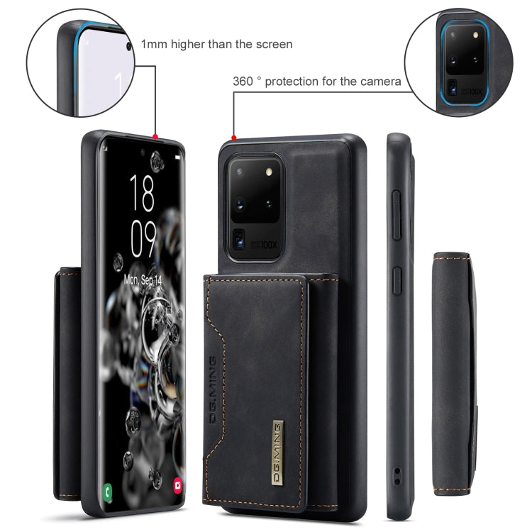 DG.MING M2 Series 3-Fold Multi Card Bag Back Cover Shockproof Case with Wallet & Holder Function, For Samsung Galaxy S20 Ultra, For Samsung Galaxy S20+