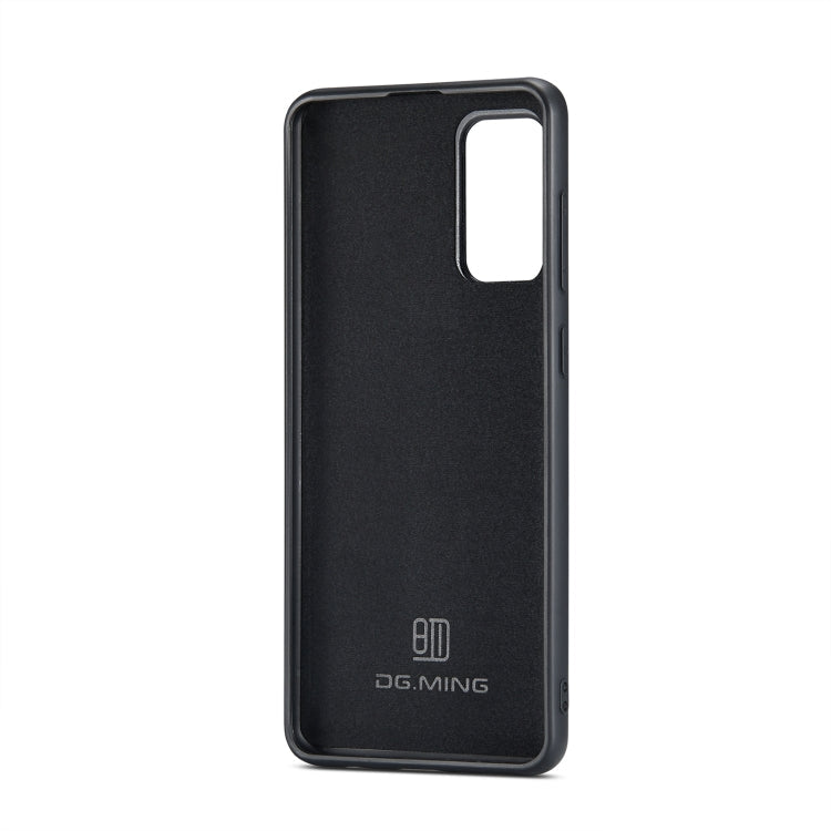 DG.MING M2 Series 3-Fold Multi Card Bag Back Cover Shockproof Case with Wallet & Holder Function, For Samsung Galaxy S20
