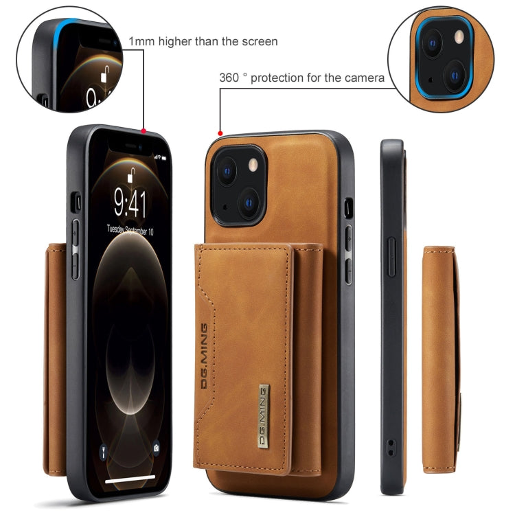 DG.MING M2 Serie 3-fach Kartenetui + magnetische stoßfeste Hülle mit Brieftaschen- & Halterfunktion, für iPhone 13 mini, für iPhone 13, für iPhone 13 Pro, für iPhone 13 Pro Max