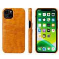 Fierre Shann Retro-Hülle aus PU-Leder mit Öl-Wachs-Textur und Kartenfächern, für iPhone 13, für iPhone 13 Mini, für iPhone 13 Pro, für iPhone 13 Pro Max
