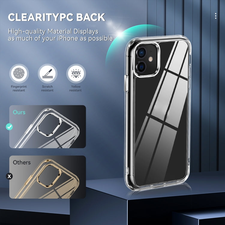 TPU + PC Transparent Shockproof Protective Case, For iPhone 11, For iPhone 11 Pro Max, For iPhone 12 Pro Max, For iPhone 12 Pro, For iPhone 12