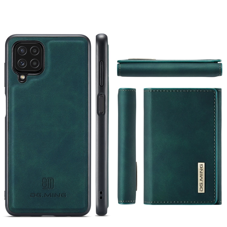 DG.MING M1 Serie 3-fach faltbare Multi-Karten-Geldbörse + magnetische Rückseiten-Schutzhülle mit Standfunktion, für Samsung Galaxy A22 4G