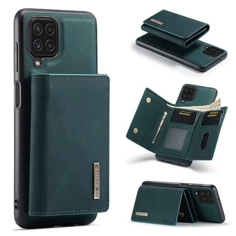 DG.MING M1 Serie 3-fach faltbare Multi-Karten-Geldbörse + magnetische Rückseiten-Schutzhülle mit Standfunktion, für Samsung Galaxy A22 4G