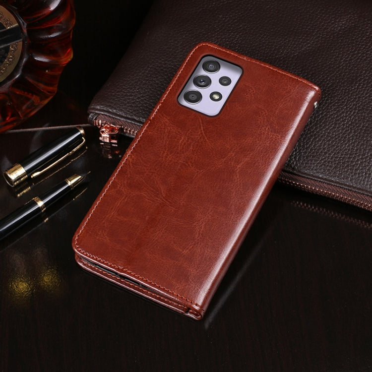idewei Crazy Horse Texture Horizontal Flip Leather Case with Holder & Card Slots & Wallet, For Samsung Galaxy A52s 5G, For Samsung Galaxy M32 5G, For Google Pixel 5a 5G