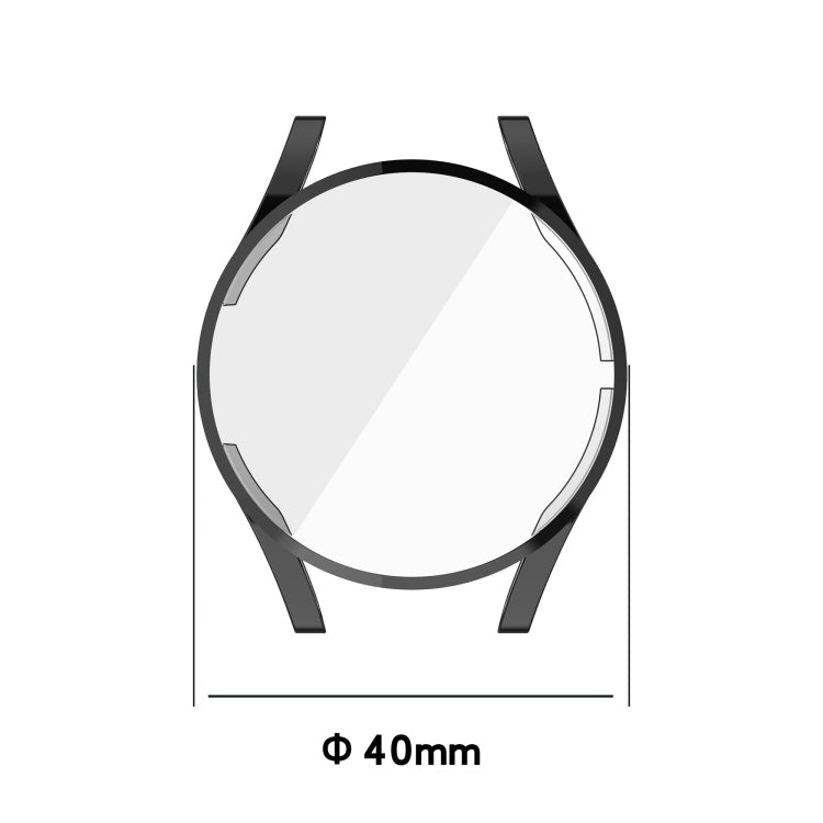 For Samung Galaxy Watch4 40mm Full Coverage TPU Electroplating Protective Case Cover(Rose Gold)