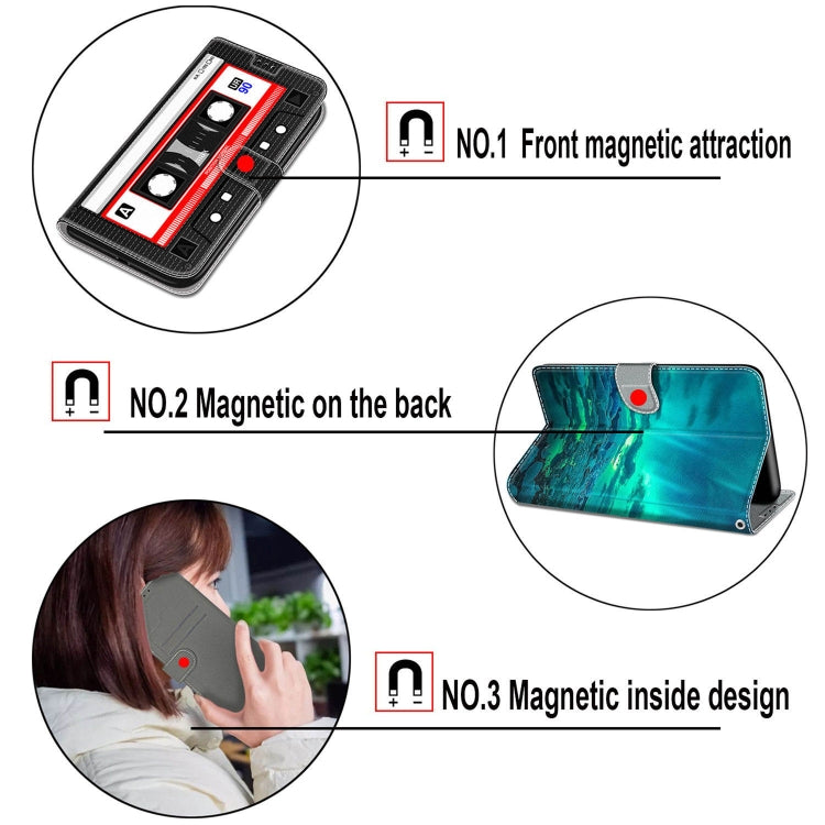 Voltage Coloured Drawing Magnetic Clasp Horizontal Flip PU Leather Case with Holder & Card Slots, For Samsung Galaxy M32 4G / F22