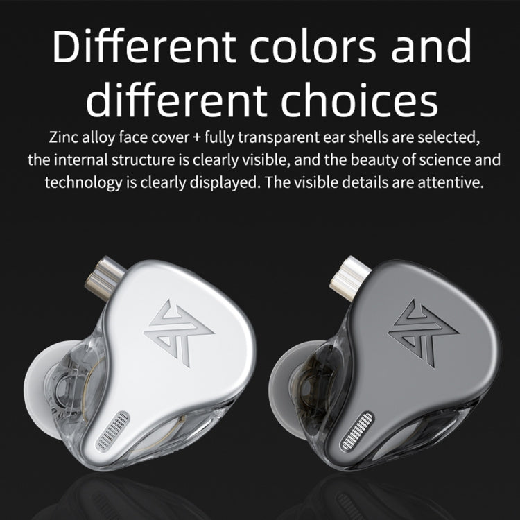 KZ DQ6 3-unit Dynamic HiFi In-Ear Wired Earphone, No Mic, With Mic