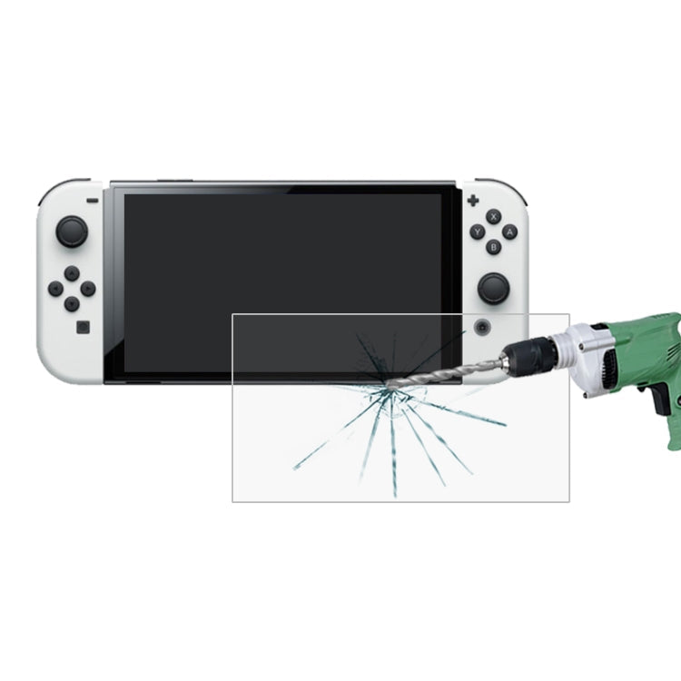 0.26mm 9H 2.5D Hartglasfolie für Nintendo Switch OLED (1 Stück)