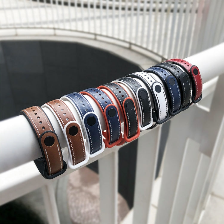 MIJOBS TPU + Leder Ersatzarmband, für Xiaomi Mi Band 5 / 6