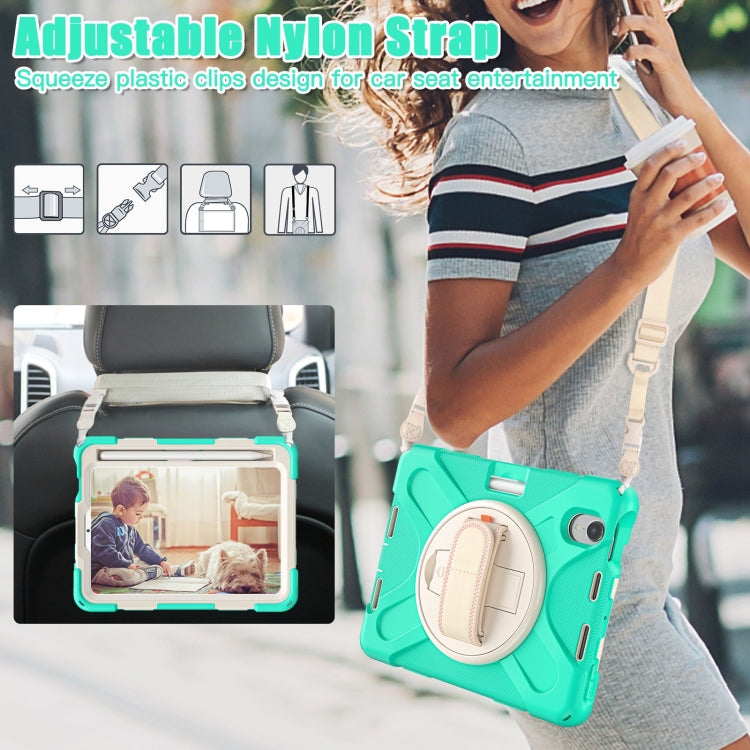 iPad mini 6 / mini 2024 Silicone Hybrid Protective Case with Grip & Shoulder Strap