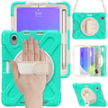 iPad mini 6 / mini 2024 Silicone Hybrid Protective Case with Grip & Shoulder Strap