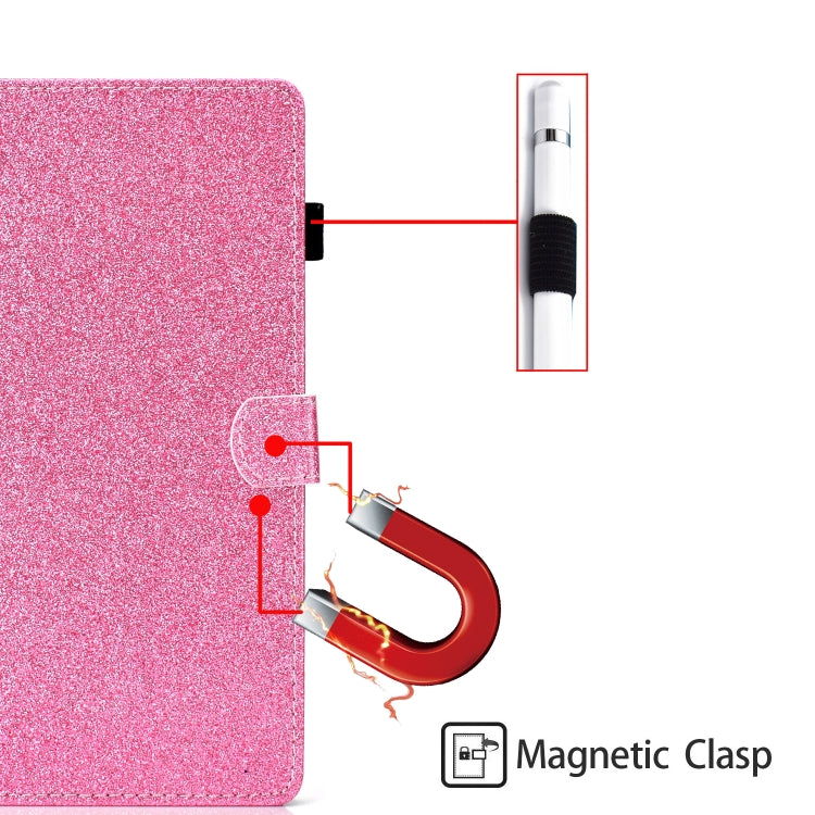 Glossy Glitter Powder Horizontal Flip Leather Case with Holder & Card Slot & Sleep / Wake-up Function, For iPad mini 2024 / mini 6