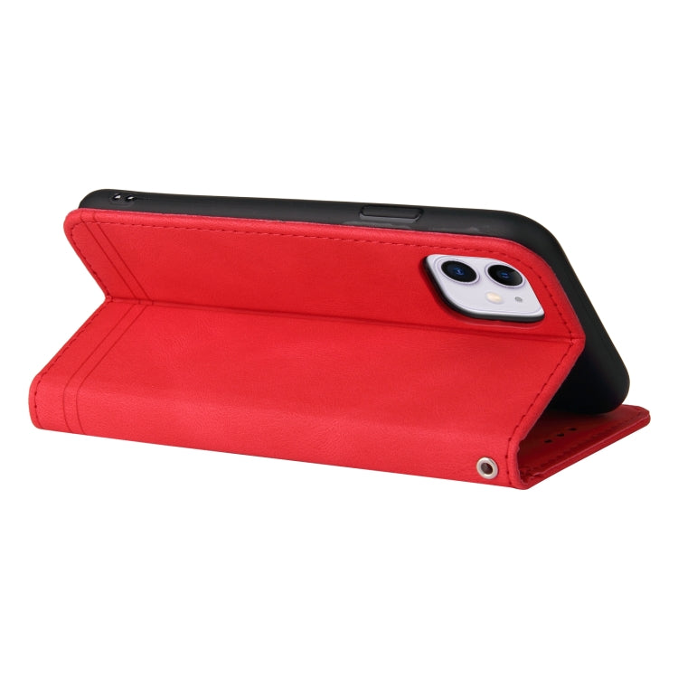 Skin Feel Life Tree Metal Button Horizontal Flip Leather Case with Holder & Card Slot & Wallet & Photo Frame & Strap, For iPhone 12 mini, For iPhone 12 / 12 Pro, For iPhone 12 Pro Max, For iPhone 11