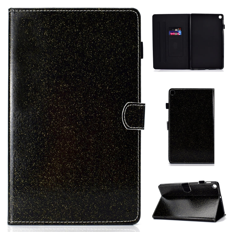 Varnish Glitter Powder Horizontal Flip Leather Case with Holder & Card Slot, For Galaxy Tab A 10.1 (2019), For Galaxy Tab A 10.5, For Galaxy Tab S4 10.5, For Galaxy Tab S5e