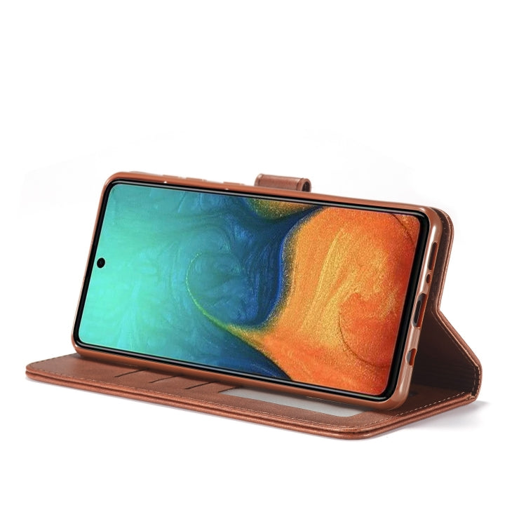 LC.IMEEKE Calf Texture Horizontal Flip Leather Case with Holder & Card Slots & Wallet, For Samsung Galaxy A03s 166mm