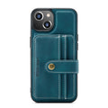 JEEHOOD Anti-Diebstahl-Schutzhülle aus magnetischem PU + TPU mit Kartenfach, für iPhone 13 mini, für iPhone 13, für iPhone 13 Pro, für iPhone 13 Pro Max