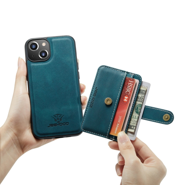 JEEHOOD Anti-Diebstahl-Schutzhülle aus magnetischem PU + TPU mit Kartenfach, für iPhone 13 mini, für iPhone 13, für iPhone 13 Pro, für iPhone 13 Pro Max