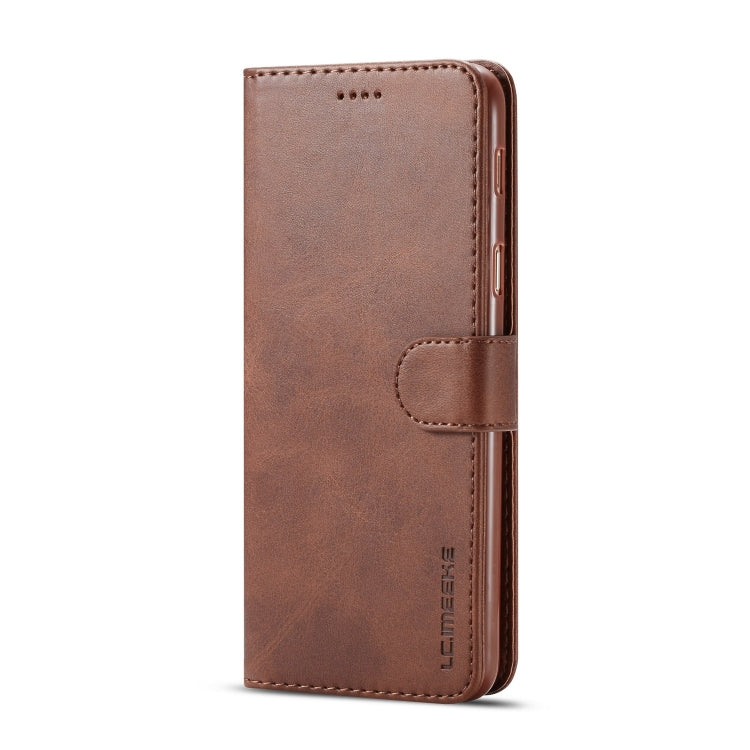 LC.IMEEKE Calf Texture Horizontal Flip Leather Case, with Holder & Card Slots & Wallet, For Galaxy A6 Plus (2018)
