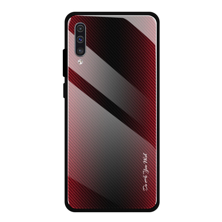 Schutzhülle aus Glas mit Farbverlauf-Textur, für Galaxy A20 / A30, für Galaxy A50, für Galaxy A80 / A90, für Galaxy Note 9