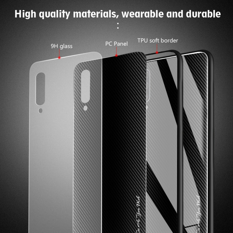 Schutzhülle aus Glas mit Farbverlauf-Textur, für Galaxy A20 / A30, für Galaxy A50, für Galaxy A80 / A90, für Galaxy Note 9