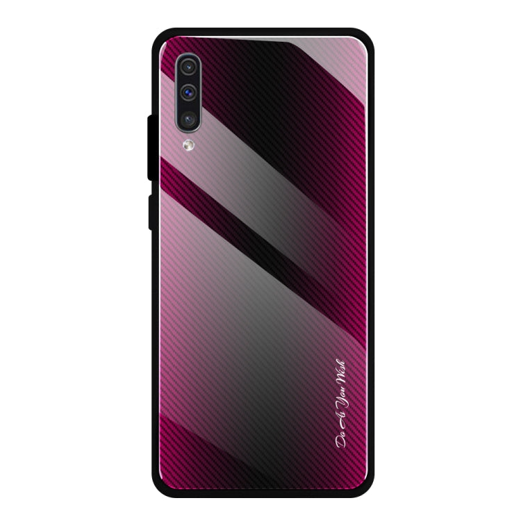 Schutzhülle aus Glas mit Farbverlauf-Textur, für Galaxy A20 / A30, für Galaxy A50, für Galaxy A80 / A90, für Galaxy Note 9
