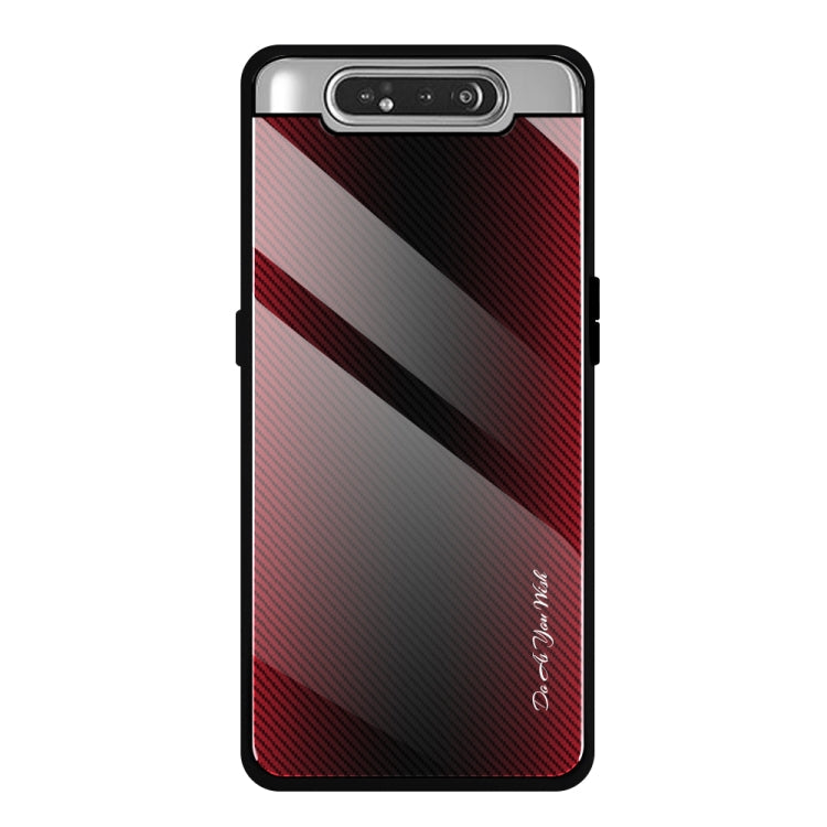 Schutzhülle aus Glas mit Farbverlauf-Textur, für Galaxy A20 / A30, für Galaxy A50, für Galaxy A80 / A90, für Galaxy Note 9