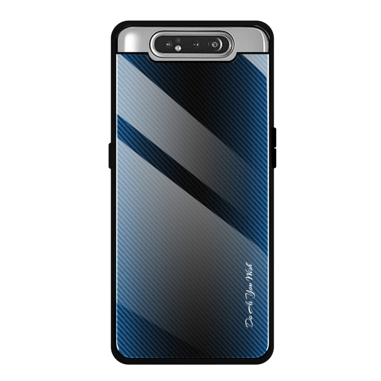 Schutzhülle aus Glas mit Farbverlauf-Textur, für Galaxy A20 / A30, für Galaxy A50, für Galaxy A80 / A90, für Galaxy Note 9