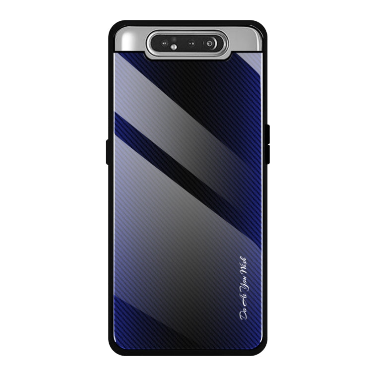 Schutzhülle aus Glas mit Farbverlauf-Textur, für Galaxy A20 / A30, für Galaxy A50, für Galaxy A80 / A90, für Galaxy Note 9