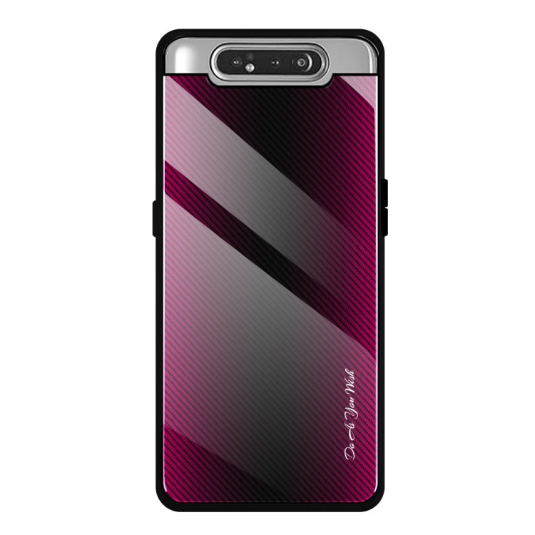 Schutzhülle aus Glas mit Farbverlauf-Textur, für Galaxy A20 / A30, für Galaxy A50, für Galaxy A80 / A90, für Galaxy Note 9